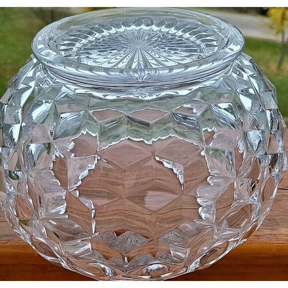 Vintage Fostoria American Glass Crystal Cupped & Footed 7-1/2 Inch Bowl - Picture 9 of 12